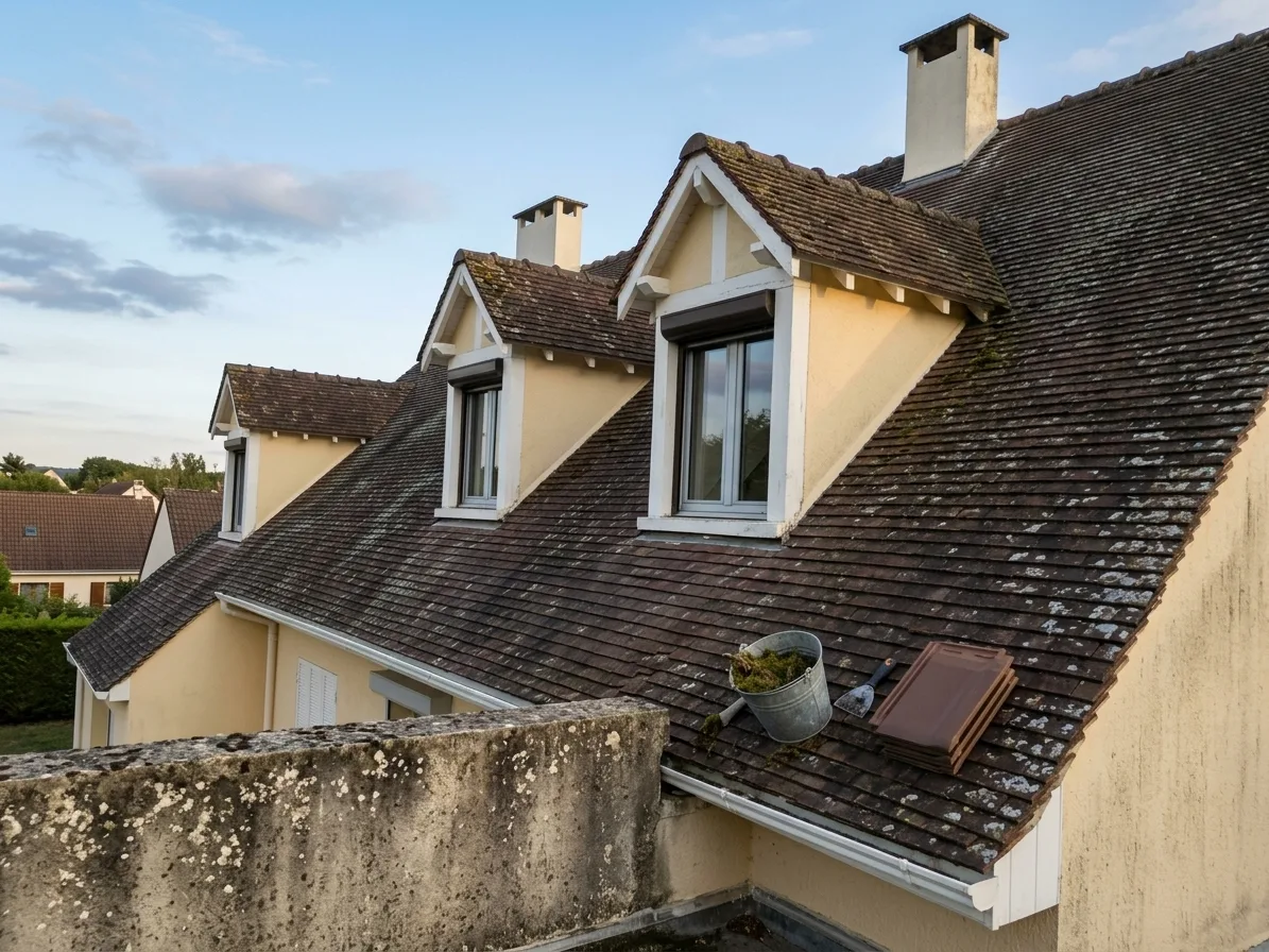 Démoussage de toiture à Le Mée-sur-Seine