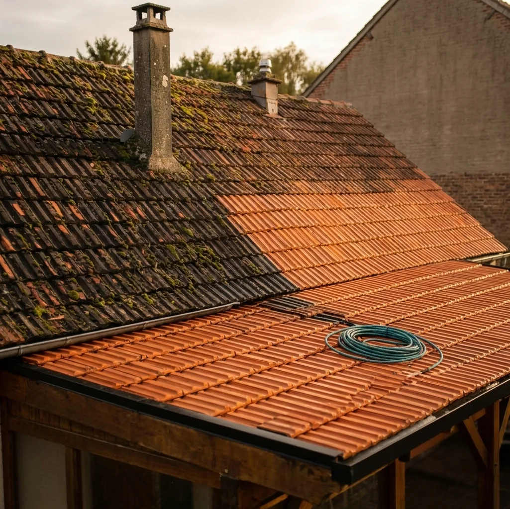 Démoussage de toiture à Le Mée-sur-Seine